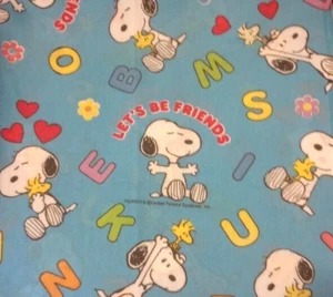 snoopy woodstock friend fun fabric character piece 17 x 16 inch new - Picture 1 of 2