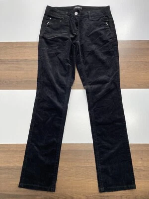 Calça de veludo preta White House Black Market feminina noir 6R chino reta - Imagem 1 de 4