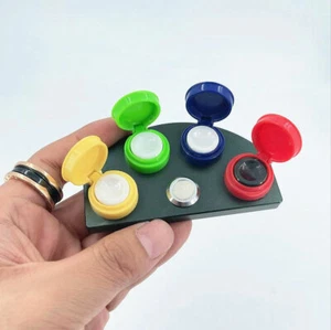 Orologio Qualità 4 Coppe Con Copertura Supporto Olio Immersione Olio Strumenti Riparazione Orologiaio - Foto 1 di 2