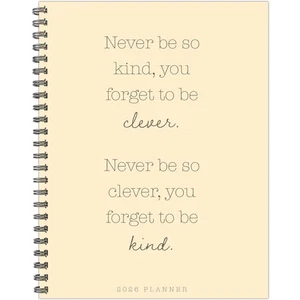 Never Be So Kind 2026 8,5" x 11" planificador semanal mensual de tapa blanda - Imagen 1 de 6
