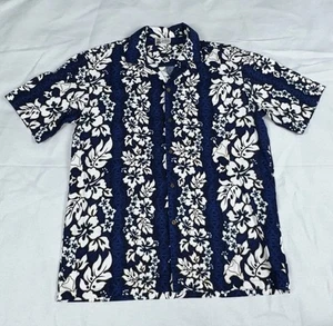 Aloha Republic Hawaiihemd Herren Größe L Blau Tropical Floral Camp - Bild 1 von 13