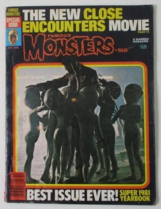 Famous MONSTERS Magazine #168; Close Encounters Movie (Oct 1980) Best Issue Ever - Picture 1 of 5