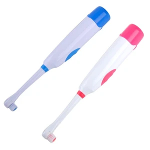 Elektrische Zahnbürste + 4* Bürstenkopf Batterie Power Electric Toothbrush Neu - Picture 1 of 2