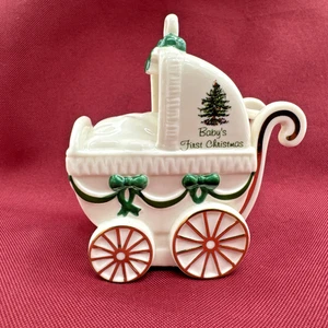 Spode Christmas Tree Ornament Carriage Baby Buggy Babies 1st Xmas 2007 - Picture 1 of 7