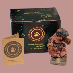 Boyds Bears and Friends "Ms. Griz...Saturday Night” 1996 #2284 Boxed with COA - Picture 1 of 9