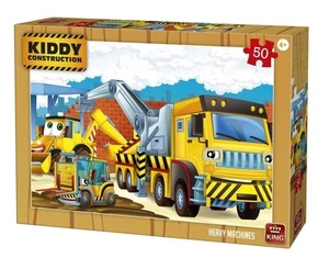 KNG05458 - King Puzzle Kiddy Construction 50 Pc - Heavy Machines - Picture 1 of 1