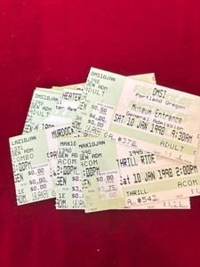 Portland Oregon Omsi Ticket Stubs 1998 Adult Child Junk Journal Scrapbook Arts - Picture 1 of 3