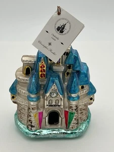 1998 Christopher Radko Disney Cinderella Castle Ornament Park With Tag - Picture 1 of 23