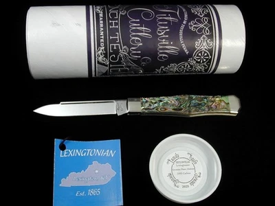 TITUSVILLE CUTLERY GENUINE PAUA ABALONE LEXINGTONIAN COFFIN JACK KNIFE 1 of 30 - Image 1 of 4