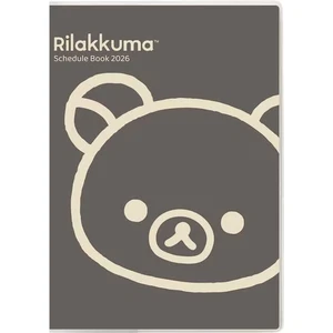 San-X Rilakkuma Bear B6 (Monthly) Schedule Planner 2026 ME67406 NEW JPN - Picture 1 of 7