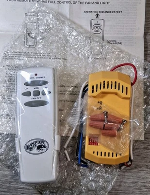 Hampton Bay Ceiling Fan Remote Model# FAN-HD & Receiver #FAN18R Replacements NEW - Image 1 of 3