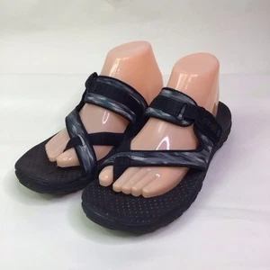 Skechers Reggae Zig Swag Thong Flip Flops Strappy Sandal Size 9 - Picture 1 of 9