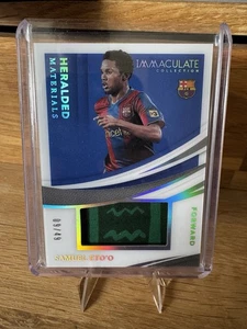 2021 Panini Immaculate Heralded Materials /49 Samuel Eto'o #HM-SE - Picture 1 of 2