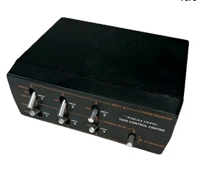 Vintage REALISTIC 42-2105 3 Deck Tape Control Center Media Switch  - Image 1 of 3