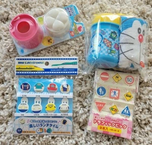Bento Accessories Bundle ; 17pcs Traffic & Bullet Train Picks+ Mold + Towel set - Picture 1 of 5
