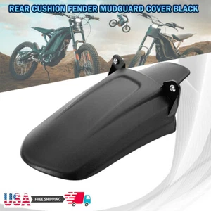 Rear Cushion Fender Mudguard Cover Black For Sur-Ron Motorcycle Quality Plastic - Picture 1 of 9