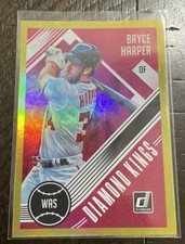 Bryce Harper Donruss 2018 Diamond Kings Press Proof Gold #/99 Mint Nationals