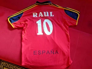 Raúl #10 Spain National Team Jersey – Iconic Vintage Football Shirt (Damaged) - Picture 1 of 10