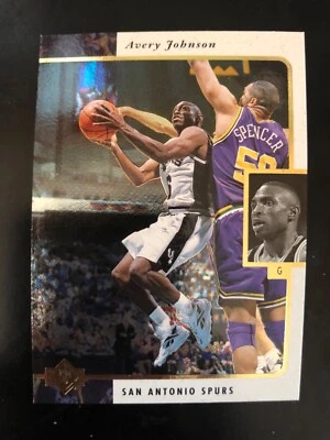 1995-96 UD SP #120 Spurs Avery Johnson Basketball Card - Image 1 of 2