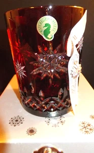 WATERFORD Snowflake 2011 Wishes Joy Prestige Ruby Double Old Fashioned New 1st - Picture 1 of 9