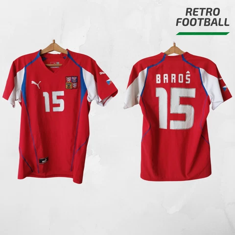 BAROS CZECH REPUBLIC #15 2004-05 Liverpool HOME SHIRT PUMA JERSEY SOCCER SIZE M Cover