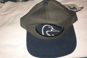 De Colección Años 90 PATOS ILIMITADO Sombrero Azul y Verde Caza Aire Libre Correa Gorra Nuevo con Etiquetas - Imagen 1 de 5
