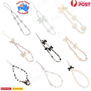 Phone Acrylic Beads Lanyard Mobile Chains Hangs Phone Accessories Charm AU*post - Picture 1 of 16