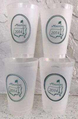 Lote de 4 tazas de plástico para golf Masters 2014 Augusta National Official 20 oz Foto 1 de 4