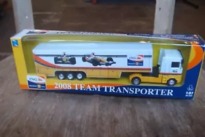 ING RENAULT 2008 FORMULA 1 RACING TEAM TRANSPORTER, 1:87 SCALE MODEL TRUCK SUPER - Picture 1 of 3
