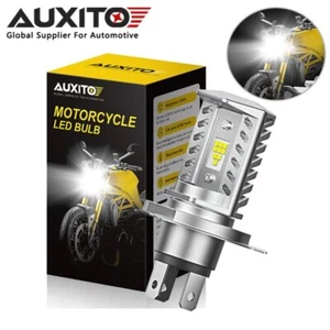 AUXITO 6500K H4 White 9003 Motorcycle LED Headlight Bulb Low Beam High Bright D - Picture 1 of 12