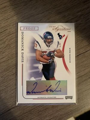 Playoffs NFL Playoffs Signatures 2004 plateado #44 Domanick Davis/150 automático - como nuevo Foto 1 de 2