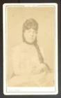 CDV Ulric Grob  Paris, Femme  la longue tresse, Actrice ? Albumen print c.1870