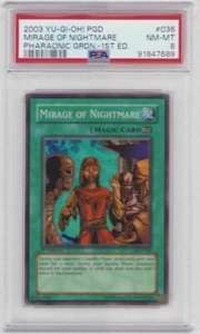 Mirage of Nightmare Yugioh PGD-036 1ª EDICIÓN PSA #91847689 HOLO CASI NUEVO-COMO NUEVO 8 2003 - Imagen 1 de 2