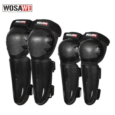 WOSAWE Motorrad Knieschützer Ellenbogenschützer Racing Kinder Schutzbleche Set - Bild 1 von 4