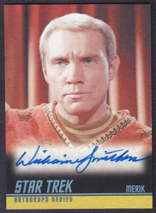STAR TREK TOS 40th ANNIVERSARY AUTOGRAPH WILLIAM SMITHERS AS MERK A241 - Picture 1 of 2