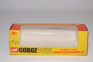 A84 1:43 CORGI TOYS 301 ISO GRIFFO 7 LITRE ORIGINAL EMPTY BOX - Picture 1 of 9