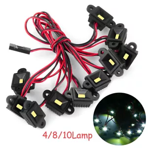 LED Rock Light Kit 4/8/10Lampe für 1/10 Traxxas TRX-4 TRX-6 TRX6 Zubehör - Bild 1 von 37
