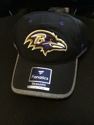 Fanatics BALTIMORE RAVENS Authentic NFL Pro Line Stretch Fit L/XL Cap/Hat - Image 1 of 4