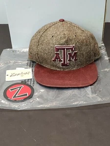 Zephyr Texas A&M Aggies Collegiate Mütze "ATM" Logo verstellbar 100 % Wolle - Bild 1 von 12