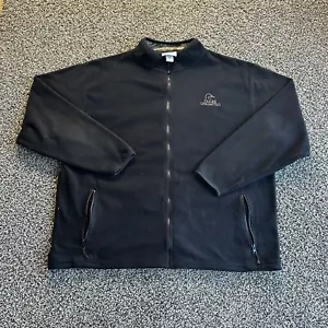 Ducks Unlimited Fleece Jacket Mens Size XXL 2XL Black Full Zip Hunting Outdoors - Picture 1 of 6