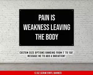 Motivational Quote Wall Art - Inspirational Home Gym Decor - Picture 1 of 14