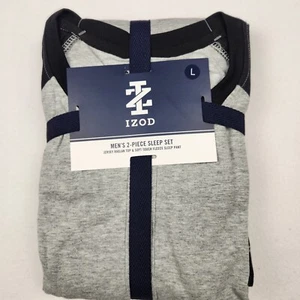 Izod 2 piece sleep wear pajama set mens, size large, brand new! - Picture 1 of 18