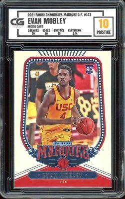 2021 Panini Chronicles #142 MARQUEE ROOKIE ~ Evan Mobley ~ GRADED CG 10 PRISTINE - Image 1 of 2