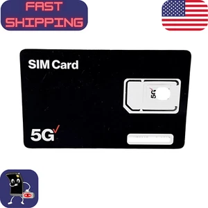 Verizon 5G SIM Card – Micro/Nano Size – New & Unused – Prepaid or Postpaid - Picture 1 of 2