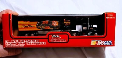 1993 Racing Champions semi Transporter DieCast Cab Davey Allison #28 Texaco 1:87 - Image 1 of 4