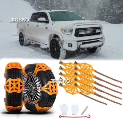 10 cadenas de neumáticos antideslizantes para nieve coche de emergencia SUV camión ATV para Toyota Tundra TRD Foto 1 de 4