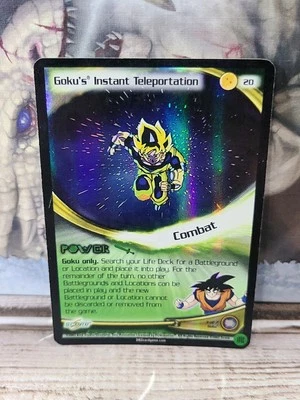 Score Goku’s Instant Teleportation HOLO FOIL Rare 20 DBZ TCG DRAGON BALL Z MP - Image 1 of 4