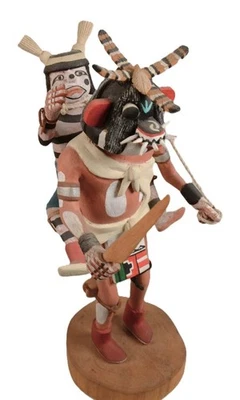 Payaso y ogro Hopi Kachina de Sheldon Talas 1937-2010 Foto 1 de 4