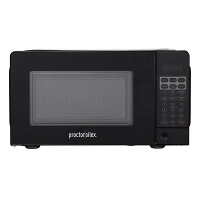 Proctor Silex 700W 0.6cu ft Countertop Microwave Oven Black: Small Microwave for - Image 1 of 4