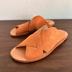 NEU Free People Emelia Leder Pantoletten Sandalen Damen 40 braun Wildleder Slipper - Bild 1 von 8
